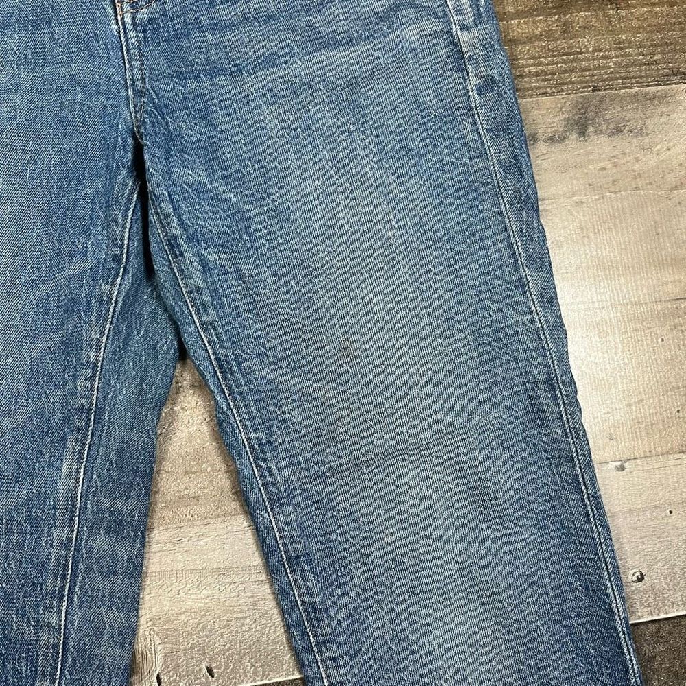 Madewell Women’s Size 26 Classic Straight Jeans Blue Denim Medium Wash Stretch - Picture 5 of 13